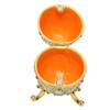 Egg Trinket Box Enamelled Jewelry Box Zinc Alloy Exquisite Jewelry