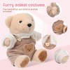 NOLITOY Plush Clothes 2 Sets: 30cm Bear Clothes with Jumpsuit