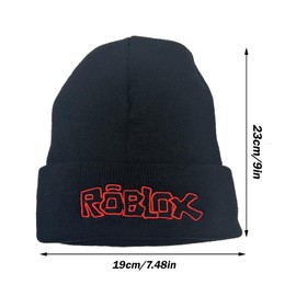 PQKL-party Roblx Knitted Hat,Roblx Winter Knitted Hat,Winter Beanie Hats Keep Warm Hat,Embroidery Knitted Hat,Beanies Hat, Gifts For Kid Boys Girls