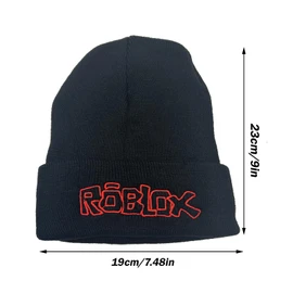 PQKL-party Roblx Knitted Hat,Roblx Winter Knitted Hat,Winter Beanie Hats Keep Warm Hat,Embroidery Knitted Hat,Beanies Hat, Gifts For Kid Boys Girls