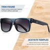 Joopin Big Acetate Square Sunglasses Men Polarized UV Protection, TR90