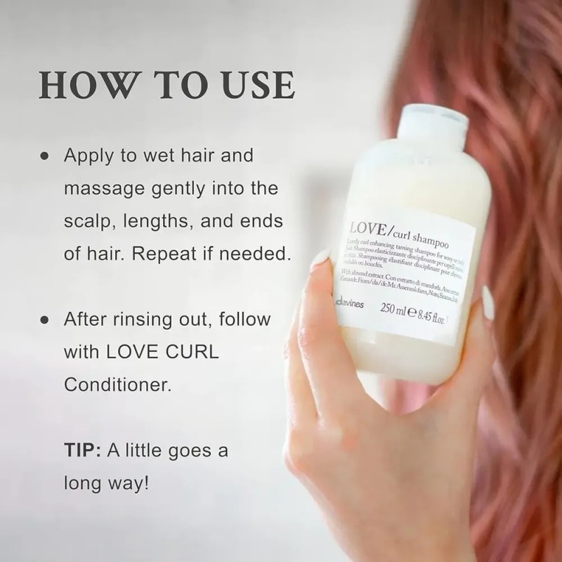 Shampoo Love Curl Suavidad Y Definicion Rizos 250 Ml Davines