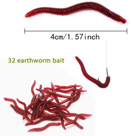 Angel Köder, 210 Stück Kunstköder Angeln Wurm Lebensechte Angelköder Künstliche Würmer Gummiköder Forelle Hecht Zander Weiche Forellenköder für Salzwasser und Süßwasser