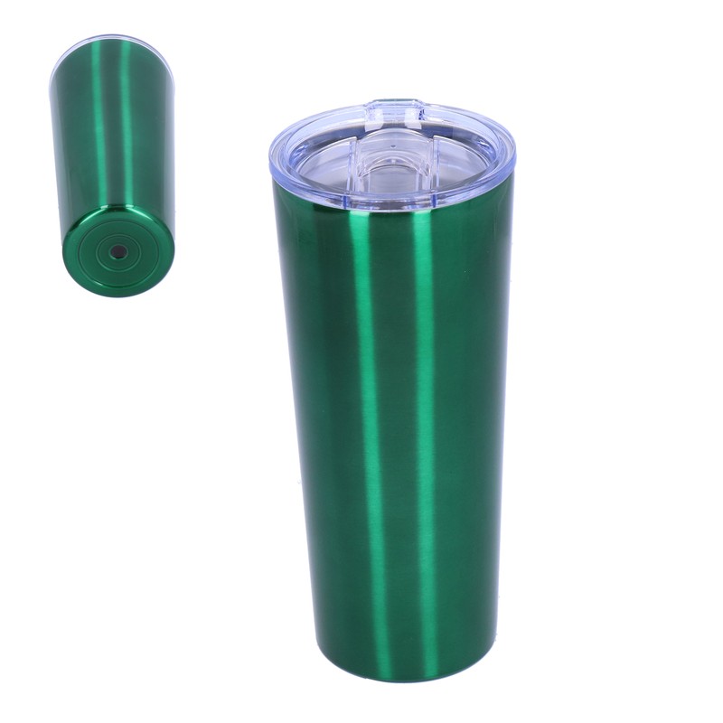 2‑Layer Green Insulation Bottle Stainless Steel Vacuum Bottle for Travel