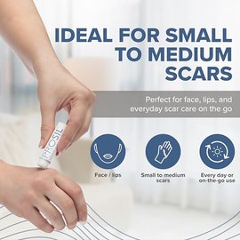 BIODERMIS - Barra de silicona ProSil para cicatrices queloides e hipertficas que se deslizan en un aplicador potente y fcil de usar, 4,25 gramos....  