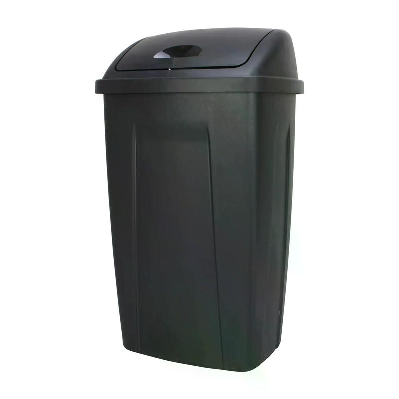 Mainstays 13 Gallon Trash Can, Plastic Swing Top Kitchen Trash
