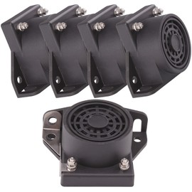 AOLIHAN 5pcs Backup Horn Reverse Beeper Warning Alarm Car Reversing Horn Car Back-up Alarm 105DB 12/48V for Vehicle Truck Lorry Heavy Equipmen (Square reversing horn 5pcs)