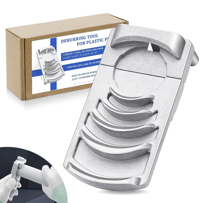 Deburring Tool for PVC Pipe: Suitable for Six Pipes Size