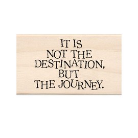 Inkadinkado Destination Mounted Wooden Rubber Stamp for Card Making and Scrapbooking, 1pc, 3''L x 1.75''W x 1”H
