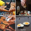 ROMANTICIST 29PCS Griddle Accessories Set - Flat Top Teppanyaki Spatula