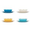 Fox Run Melamine Dinnerware Set, Multicolor, 12 Piece