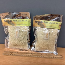 Original New Sealed Lot Of 2 Original SpaLife Natural Loofah Bath Mitts (Fruit) $$$$$$$