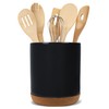 Elanze Designs Glossy X-Large Ceramic Stoneware Cork Bottom Kitchen Utensil
