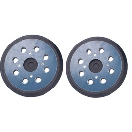 2Pcs Almohadillas de Respaldo para Lijadora de 8 Orificios, Lijadora de Repuesto de Gancho y Bucle Reemplazo de Almohadilla de Respaldo para Lijadora, Almohadilla de Lijado, 4 Ojales, 5 Pulgadas