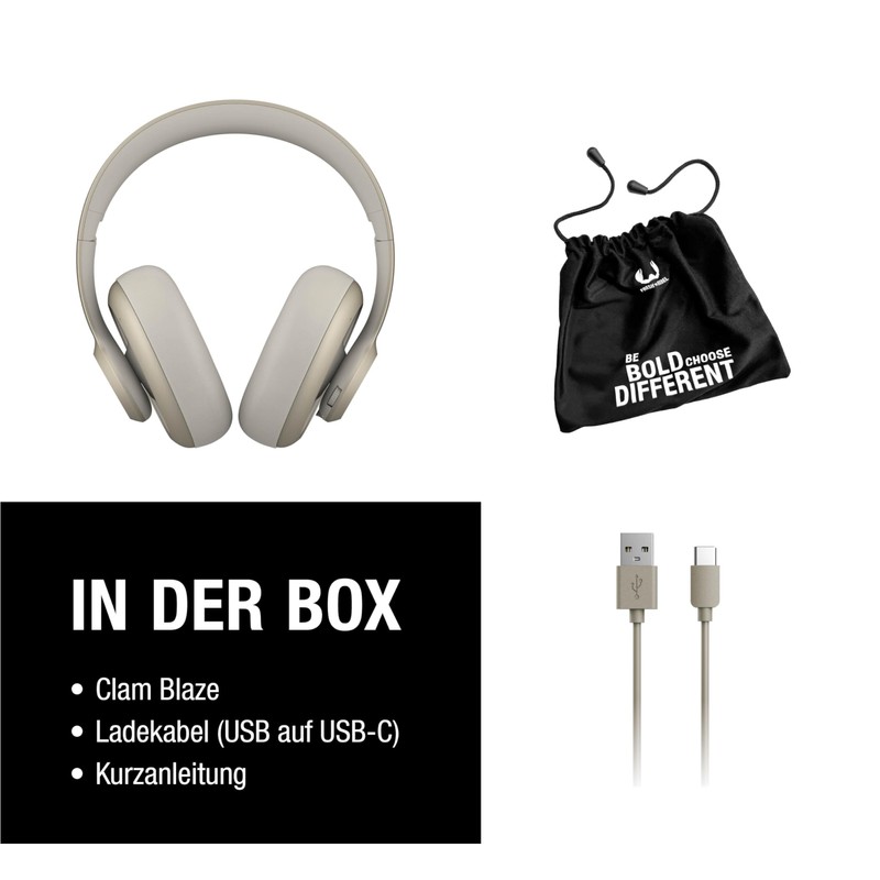 Fresh 'n Rebel Clam Ace Bluetooth Headphones Over Ear with