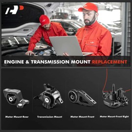 A-Premium 4PCS Engine Motor Mount and Transmission Mount Set Compatible with Honda Fit 2007-2008 L4 1.5L, Manual Transmission, Replace# 50840-SAA-003, 50810-SAA-982