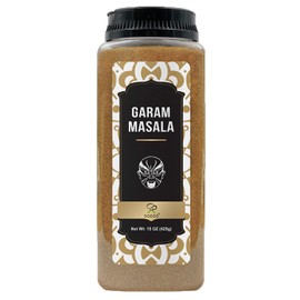 Soeos Garam Masala, 15 oz (425g), Garam Masala Powder, Indian 8-Spice Blend, Salt-No, Vegan, No Colors, Gluten Friendly, Non-GMO, Masala Seasoning, Garam Masala Bulk