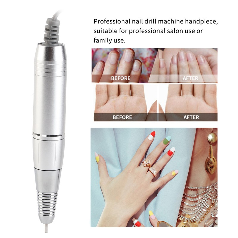 Nail Machine Handpiece Lightweight Easy to Operate Nail Drill Replacement