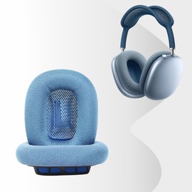 MOLGRIA Replacement Ear Pads for AirPods Max Headphones,Earpads with Mesh Fabric,Memory Foam and Magnet (Blue)