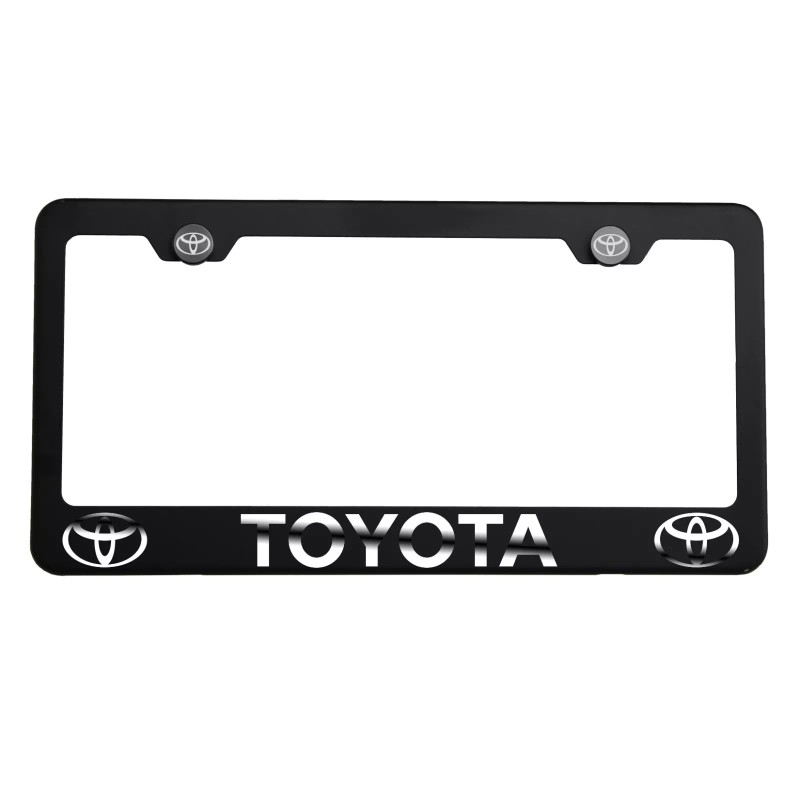 KA Laser Engraved Fit Toyota Mirror Matte Black License Plate