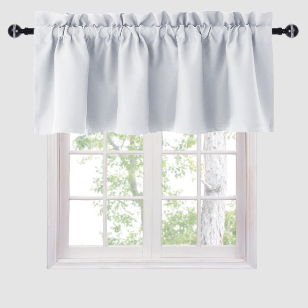 Hiasan Valance Curtains for Kitchen Rod Pocket Blackout Valance for