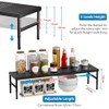 HI NINGER Set of 2 42-72 cm Expandable Cabinet Shelves,
