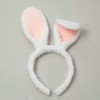 Olivemont Easter bunny ears headband for rabbit pretend play (white)