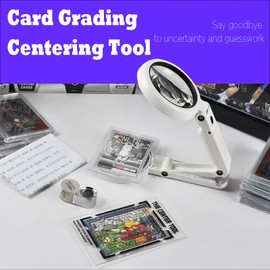 Card Grading Centering Tool Kit - with Cleaning Cloth - Precision Card Center Tool for PSA and BGS Graded Card Submissions- Ensure Precise Card Centering