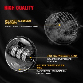 Unbranded 4.5" LED Spot Passing Fog Lights Lamp For Pontiac Firebird Trans Am 1993-2002