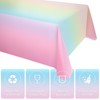 3 Pack Rainbow Tablecloth Pastel Table Cloths for Parties Decorations