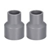 sourcing map PVC DWV Reducing Coupling Schedule 40 Gray 20mm