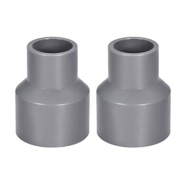 sourcing map PVC DWV Reducing Coupling Schedule 40 Gray 20mm x 32mm Socket 2Pcs