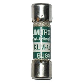 Cooper Bussmann KLM-1/2 (KLM1/2), 1/2 Amp (1/2A), 600V, Fast Acting Midget Fuses