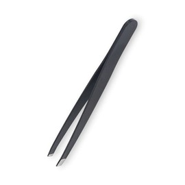 Eyebrow tweezers, straight eyebrow trimming, stray hair removal, tweezers, black metal / 눈썹 쪽집게 일자형 눈썹정리 잔털제거 족집게 핀셋 블랙 메탈