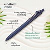 uni-ball Zento Gel Ink Rollerball Pens, 4 Black Medium Point