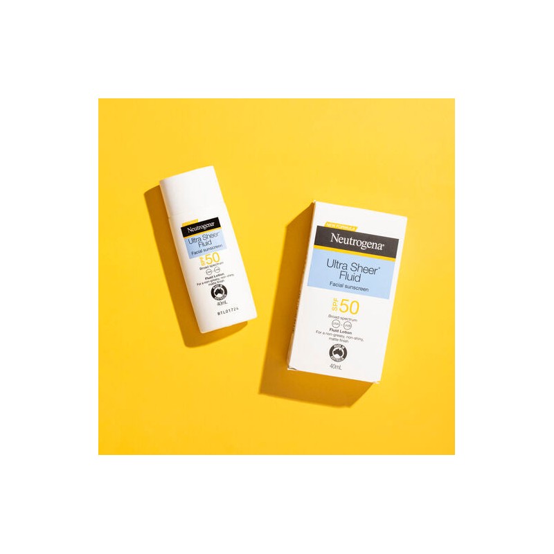 Neutrogena Ultra Sheer Fluid Face Sunscreen SPF 50 40mL