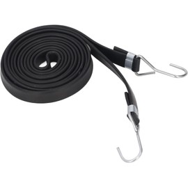 Hilitand Cuerdas Elásticas con Gancho, Correa Elástica Ajustable de Goma de Neopreno Resistente para Equipaje y Carga, 10 Bandas Elásticas de 2 Cm de Ancho (2.5M)