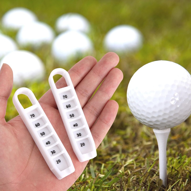 2pcs Adjustable Golf Tee Height Tool, Easy to Use Tee