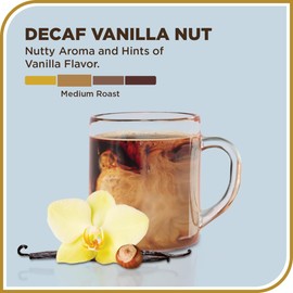 Don Francisco's Decaf Vanilla Nut Ground Coffee, Medium Roast – Flavored 100% Arabica, 3-Pack (12 oz Bags), Premium Coffee for Drip, Pour Over & French Press
