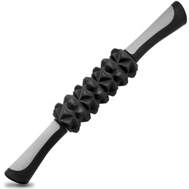 KITWILD Muscle Roller Stick, Massage Roller Stick for Athletes, Body Massage Stick for Muscles Deep Tissue, Muscle Relaxation Roller for Physical Therapy, Myofascial Release, and Yoga Therapy, Black
