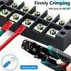 smseace 300pcs 12-Sizes(M4/M5/M6/M8) Insulated Ring Terminals 22-16/16-14/12-10AWG Electrical Crimp Terminal