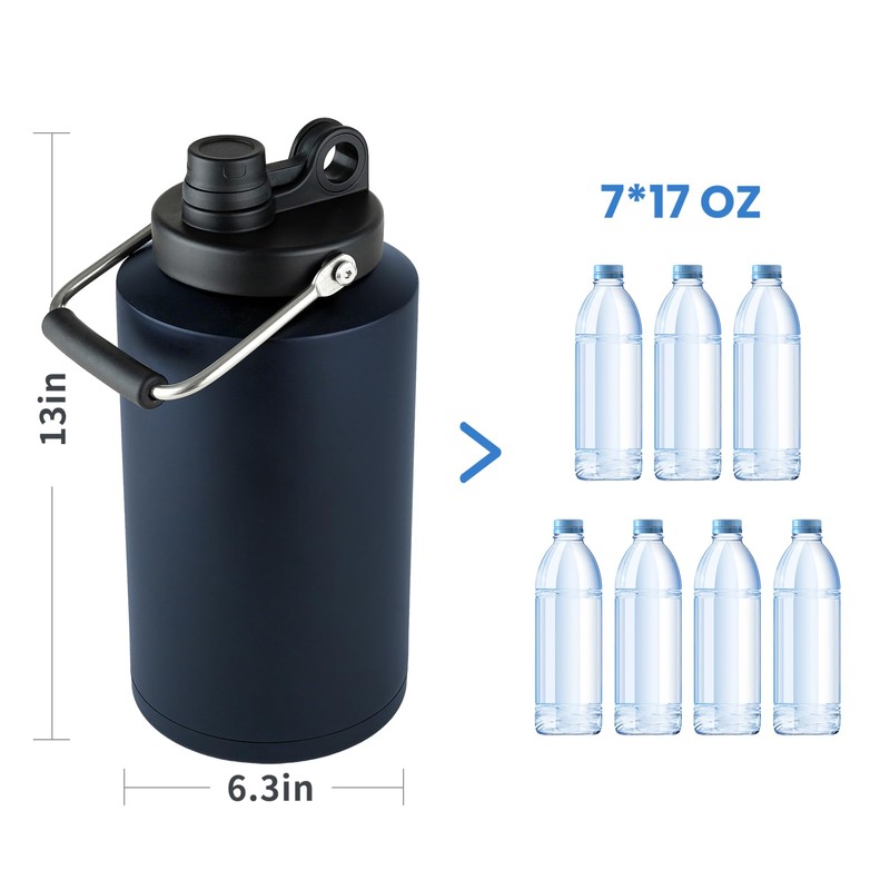 Alathote 128oz Large Insulated Water Jug - One Gallon Double