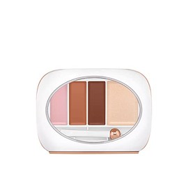 FLOWER BEAUTY By Drew Barrymore Red Carpet Secret Eye Bright Concealer Palette - Brightens + Conceal Undereyes - Cooling Eye Wand to Depuff Eyes - (Deep)
