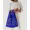 BAGGU Standard Eco Bag, Pattern, 100% Recycled, Tokyo MAP Cobalt