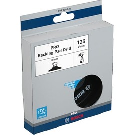 Bosch 1609200240 Sanding Plates Ø 125 mm, Black, 125 mm x 8 mm