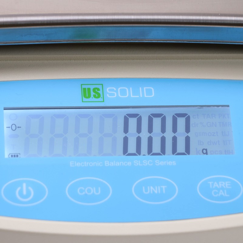 U.S. Solid Electronic Precision Balance 0.01g, RS232 Port, AC100V-240V/4xDC1.5V Batteries