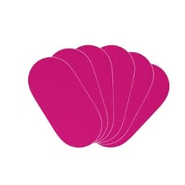 50 Tape zum Schlafen, oval, rot