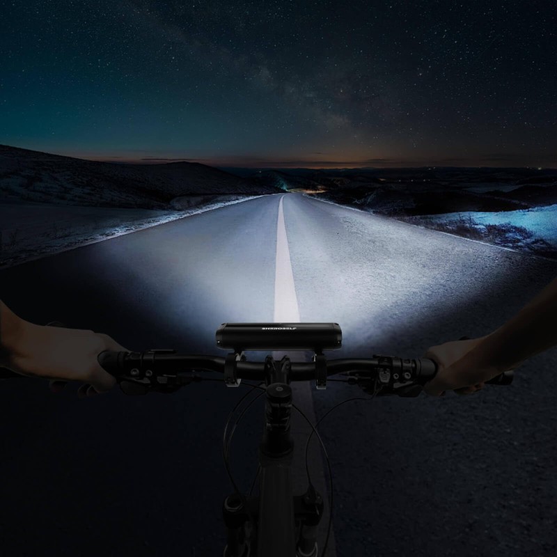 6 LED Bike Light USB-C Rechargeable Bicycle Headlight | 1400