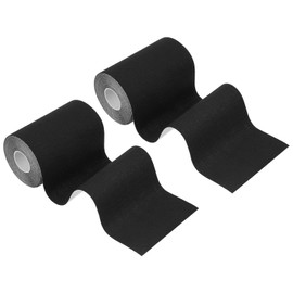 PATIKIL 16.4Ft x 4 Inch Kinesiology Tape, 2 Rolls Adhesive Cotton Sports Muscle Support Tapes Waterproof Elastic Tape for Knee Ankle Wrist Shoulder, Black