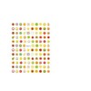 Generic Fruit Nail Sticker Blueberry Strawberry Raspberry Blackbery Cranberry Leaf